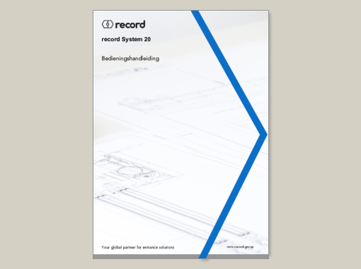 record system 20 – Bedieningshandleiding