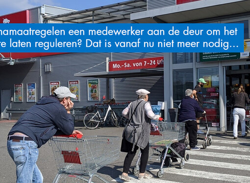 Vanwege de coronamaatregelen een medewerker aan de deur om het aantal bezoekers te reguleren? Dat is vanaf nu (niet meer) nodig!