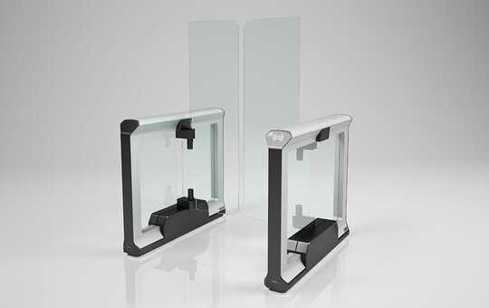 Beveiligingspoorten toegangspoorten toegangscontrole toegangsbeveiligingspoort hoog 90 cm breed Magnetic FlowMotion mWing