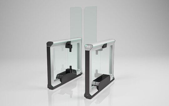 Beveiligingspoorten toegangspoorten toegangscontrole toegangsbeveiligingspoort hoog 60 cm breed Magnetic FlowMotion mWing