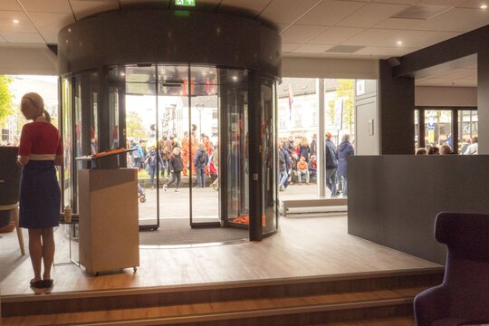 Automatische Tourniquet met ingebouwde schuifdeuren en geïntegreerd luchtgordijn